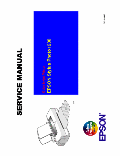 epson photo 1200 Stylus 1200 service manual